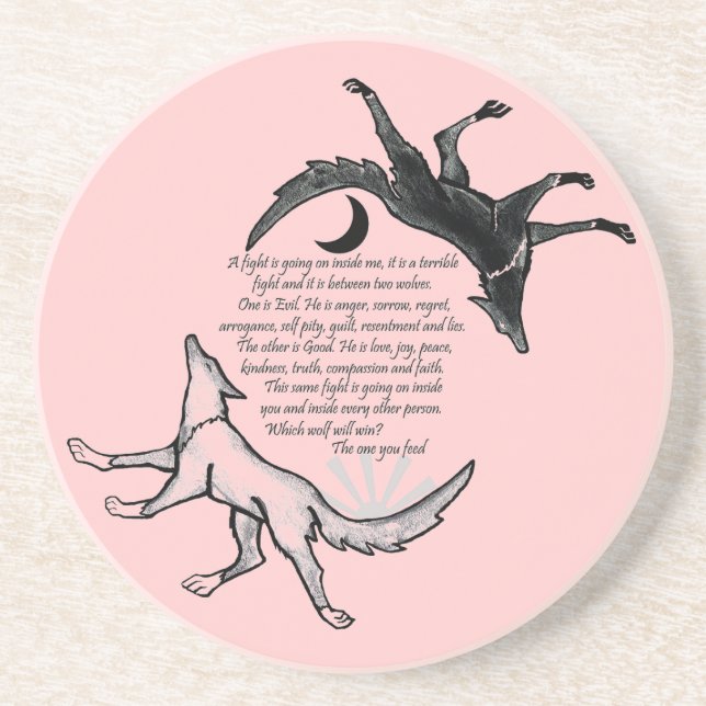 The Wolf that Feeds Coaster (Front)