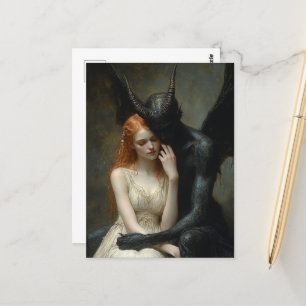The Woman and the Dark Angel Postcard