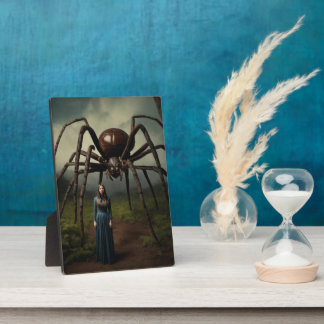 The Woman and the Spider: Vintage Horror in a Whim Plaque