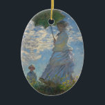 The Woman Holding the Umbrella (Mrs. Monet) Ceramic Tree Decoration<br><div class="desc">Claude Monet (November 14, 1840 - December 5, 1926) is a representative French painter of impressionism. He was also known as 'the painter of light, ' and he was a painter who pursued the change of light and color throughout his life, which was changing with time and season. Monet lived...</div>