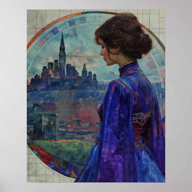 The Woman in Blue Poster (Front)