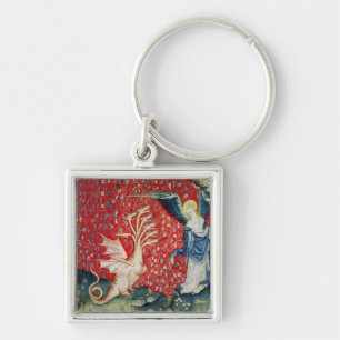 The Woman Receiving Wings to Flee the Dragon Key Ring