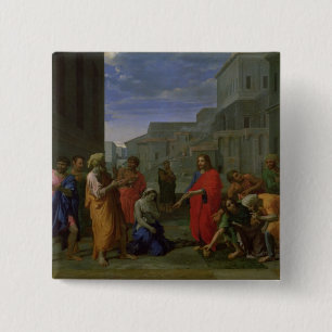 The Woman Taken in Adultery, 1653 15 Cm Square Badge