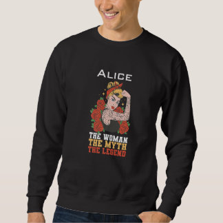 The woman the myth the legend Alice Premium Sweatshirt