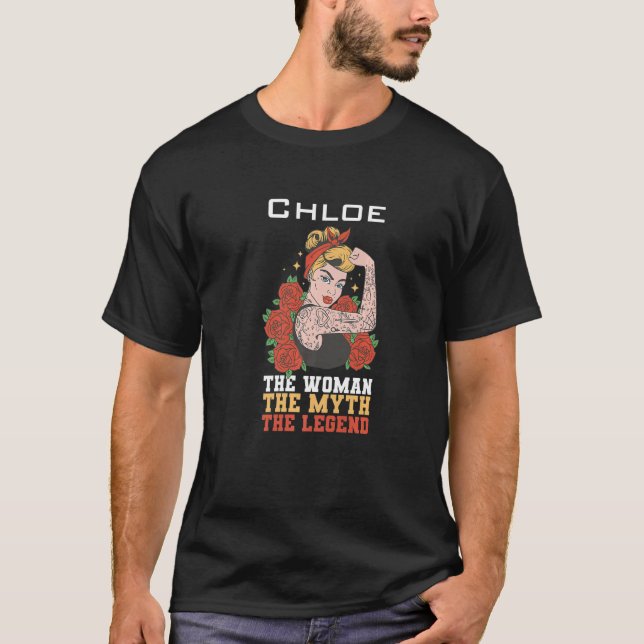 The woman the myth the legend Chloe Premium T-Shirt (Front)