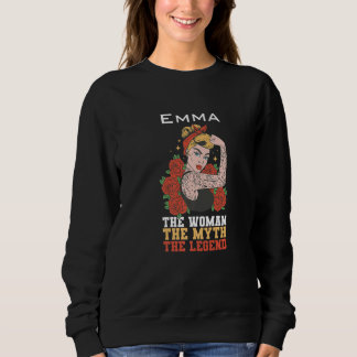 The woman the myth the legend Emma Premium Sweatshirt