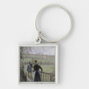 The Woman with the Geese, 1895 Key Ring