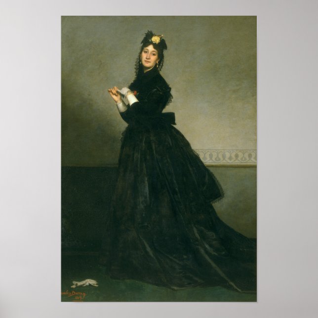 The Woman with the Glove, 1869 Poster (Front)