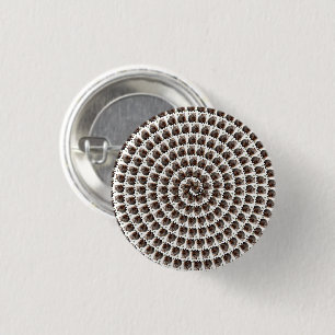 The Wombat Whirl: A Spiral of Wonder, 3 Cm Round Badge