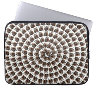 The Wombat Whirl: A Spiral of Wonder, Laptop Sleeve