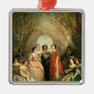 The Women of the Comedie Francaise Metal Ornament