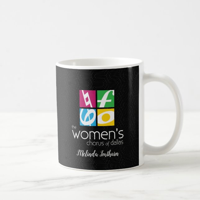 The Women's Chorus of Dallas Logo Coffee Mug (Right)