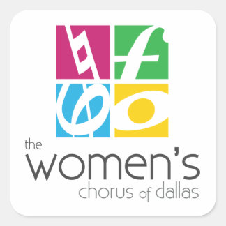 The Women's Chorus of Dallas Logo Square Sticker