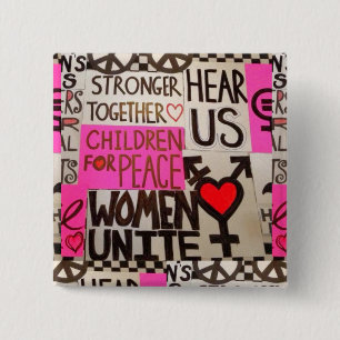 The Women's March Continues, Pin (2" square)