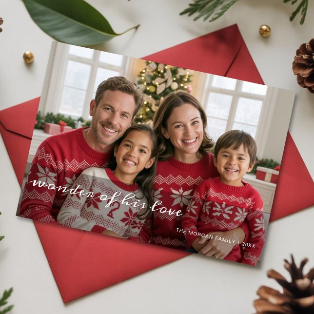 The Wonder of His Love Holiday Family Card (Creator Uploaded)