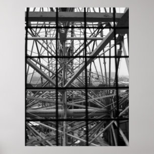 "The Wonder Wheel B&W" Poster