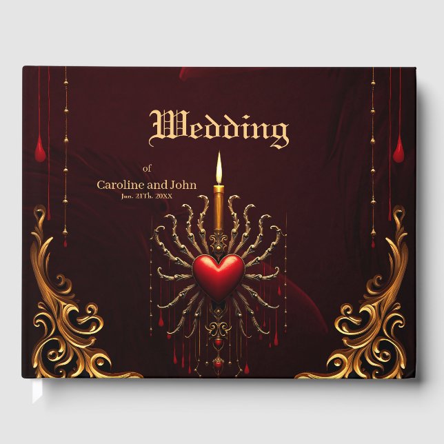 The wonderful beautiful art of gothic elegance.  guest book (Front)