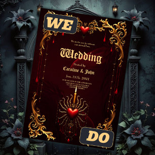 The wonderful beautiful art of gothic elegance.  invitation