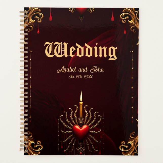 The wonderful beautiful art of gothic elegance.  planner (Front)