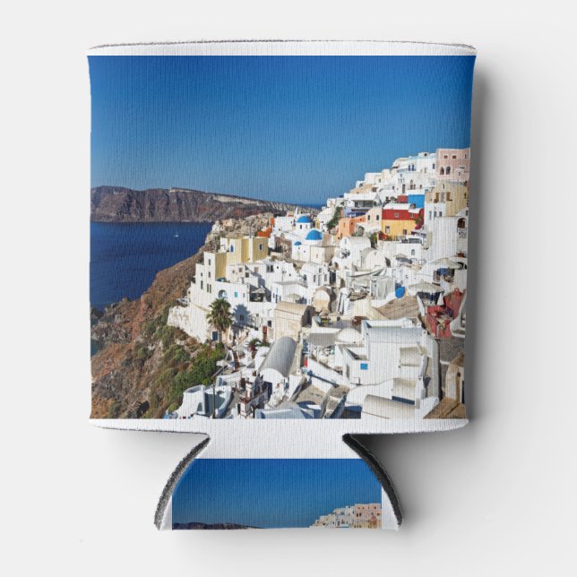 The wonderful Oia in Santorini, Greece Can Cooler (Front)