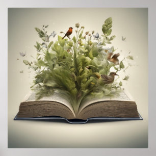 The wonderful open book poster