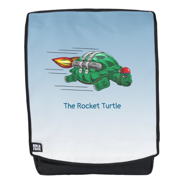 The Wonderful Rocket Turtle's Jetpack Ride Backpack (Front)