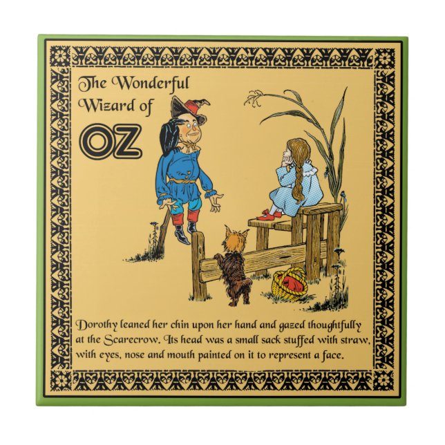 The Wonderful Wizard of Oz Ceramic Tile (Front)