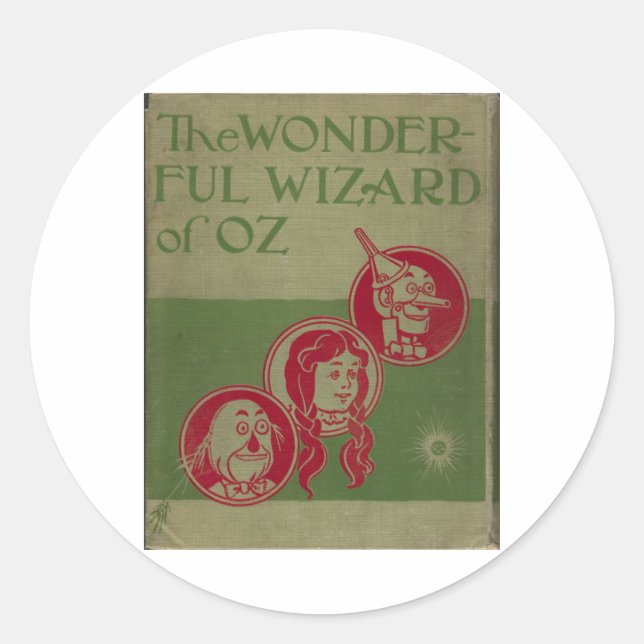 The Wonderful Wizard Of Oz Classic Round Sticker (Front)