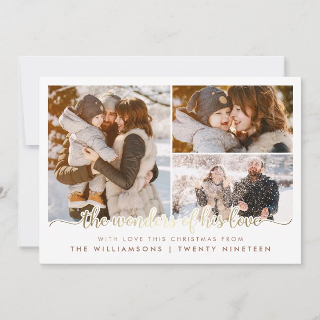 The Wonders Of His Love Christmas Holiday 3 Photo (Front)