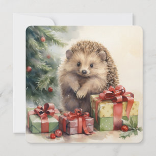The Woodlawn Collection: Christmas Hedgehog Holiday Card