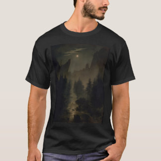 The Woods At Night - Caspar Friedrich T-Shirt