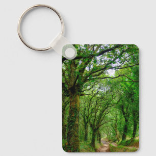 The woods outside of Palas de Rey Key Ring