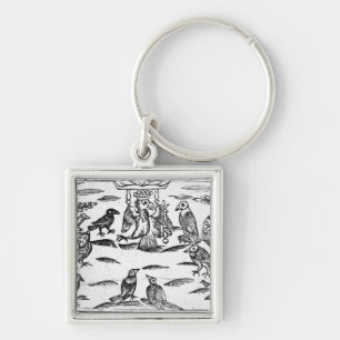 The Woody Choristers or The Birds Harmony Key Ring