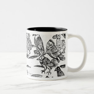 The Woody Choristers or The Birds Harmony Two-Tone Coffee Mug