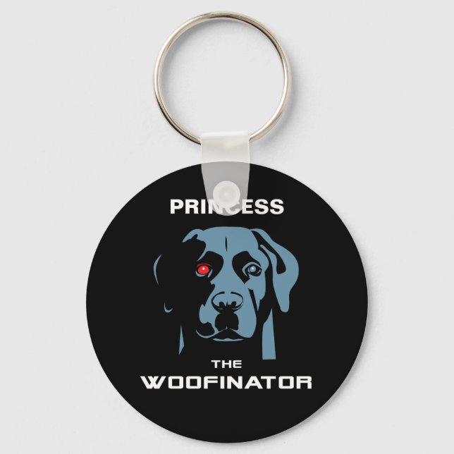 The Woofinator Labrador Key Ring (Front)
