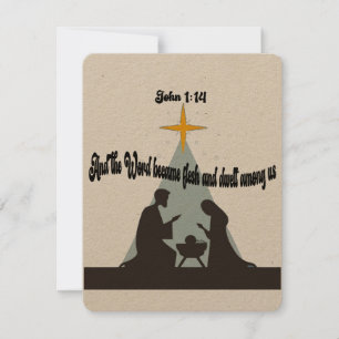 The Word became flesh Holiday Card