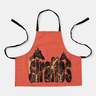 The Word Is Giraffes, Kids Full Print Apron