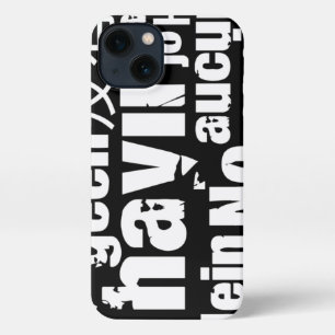 The word "No" in different languages iPhone 13 Case