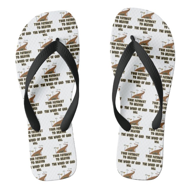 The Word Of God Will Light All-Over Unisex Thongs (Footbed)