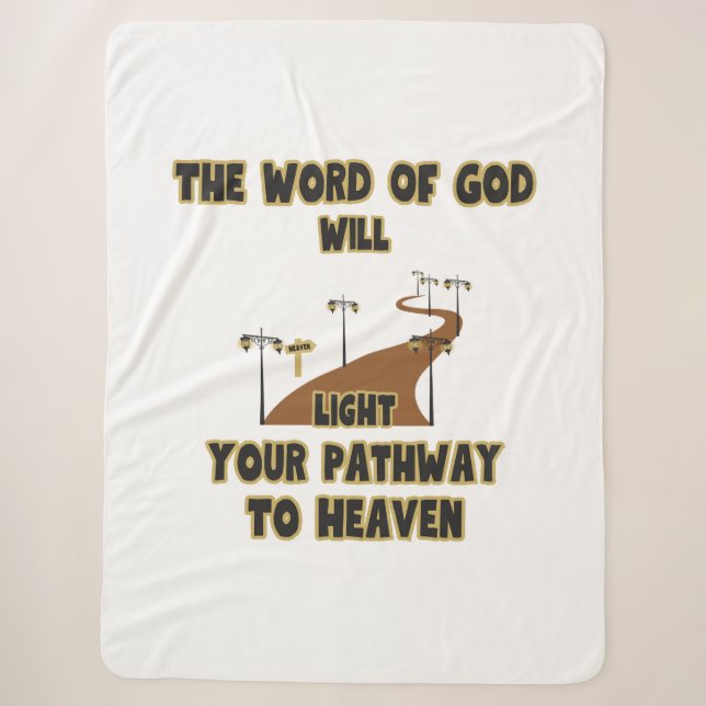 The Word Of God Will Light Sherpa Blanket (Front)