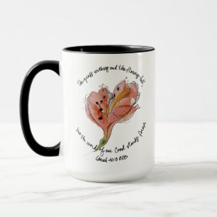 The Word of our God Stands Forever flower artwork Mug