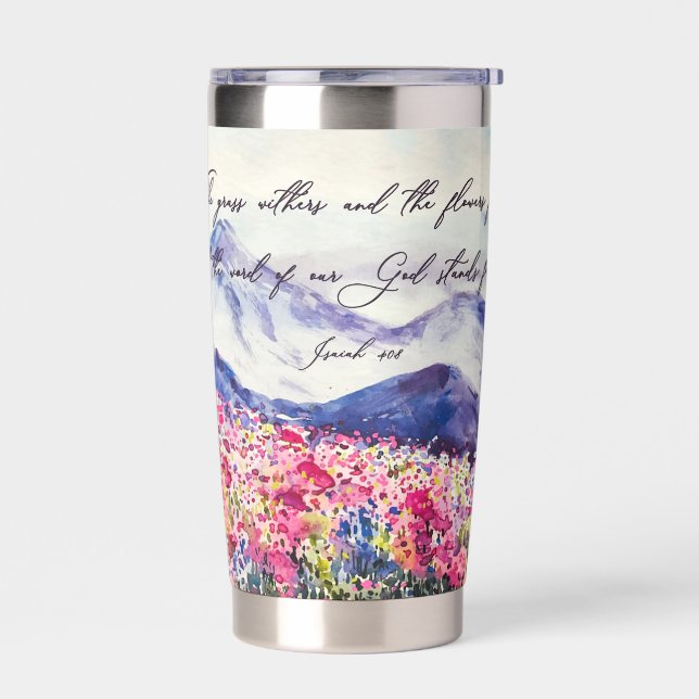 The word of our God stands  Insulated Tumbler (Left)