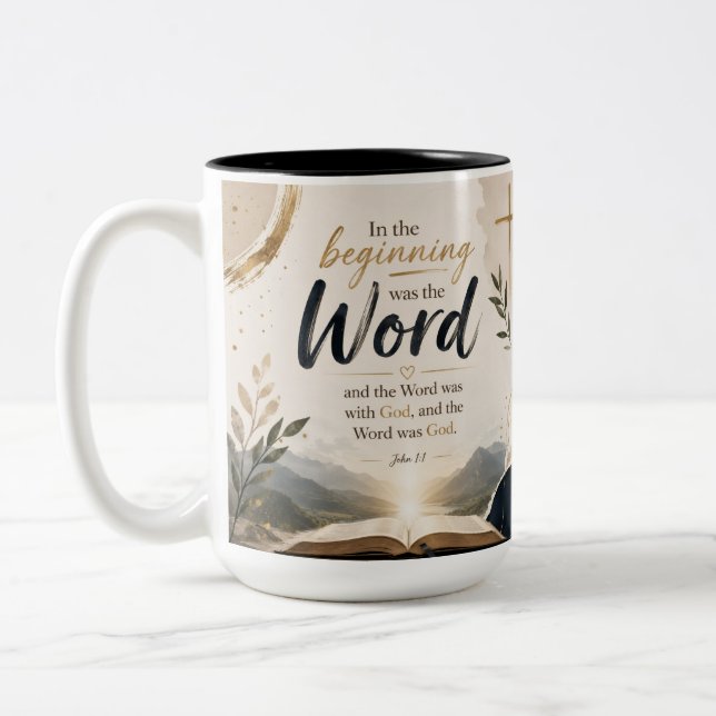 The Word Two-Tone Coffee Mug (Left)