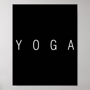 The Word Yoga A Stylish Minimal Design That Says Y Poster