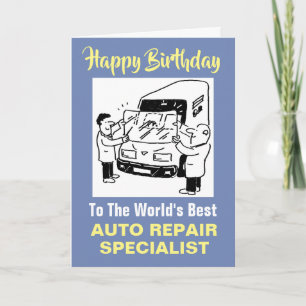The Word's Best Auto Repair Specialist Card