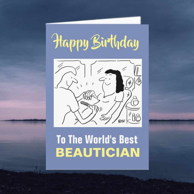 The Word's Best Beautician - Happy Birthday Card (Creator Uploaded)
