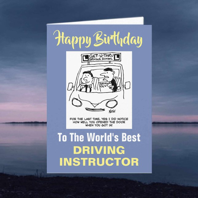 The Word's Best Driving Instructor Card (Creator Uploaded)