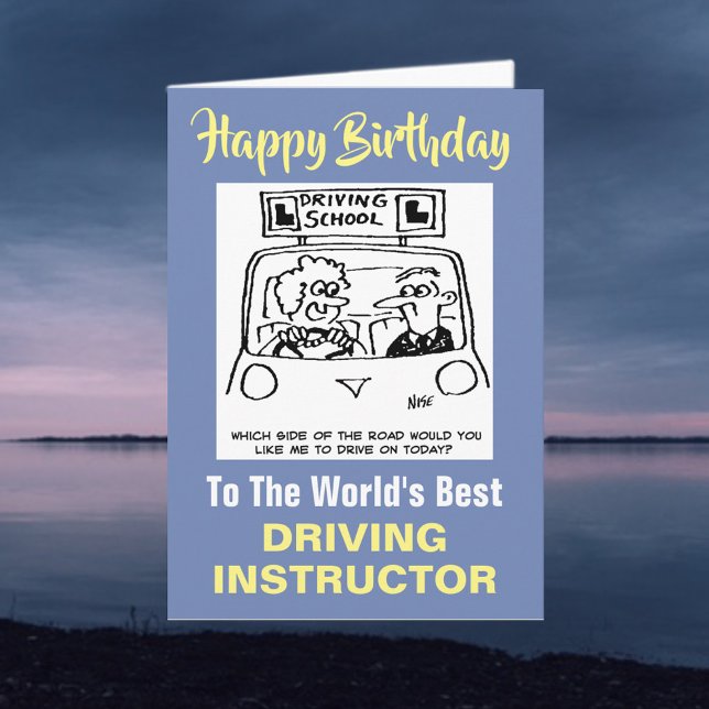 The Word's Best Driving Instructor Card (Creator Uploaded)
