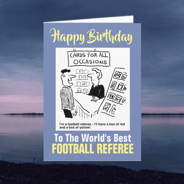 The Word's Best Football Referee - Happy Birthday Card (Creator Uploaded)
