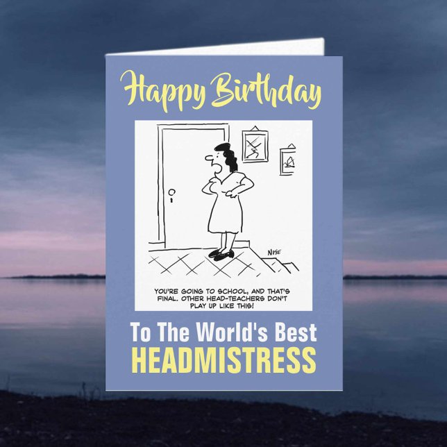 The Word's Best Headmistress - Happy Birthday Card (Creator Uploaded)